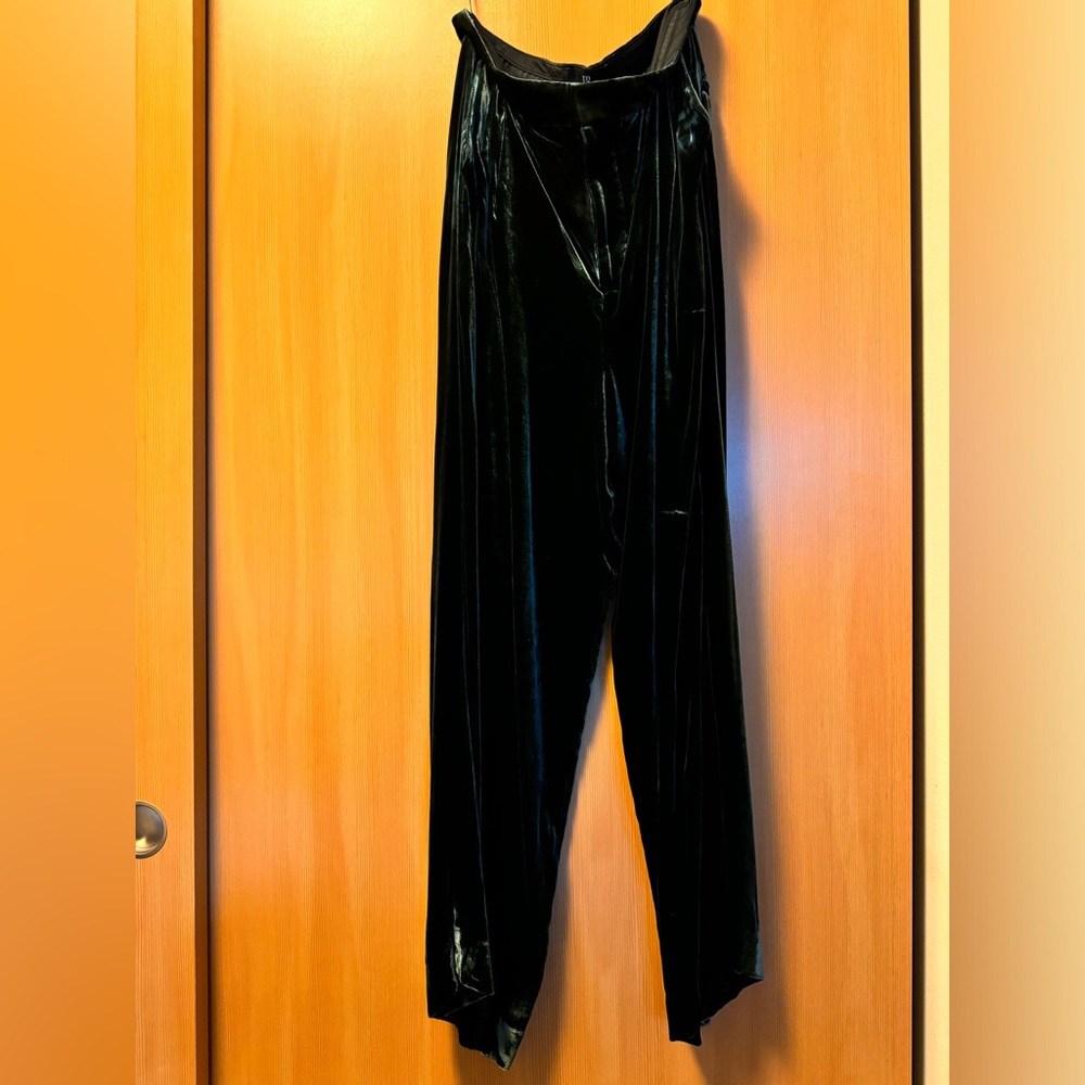 Banana Republic  Alyse Relaxed Velvet green pants new with tags